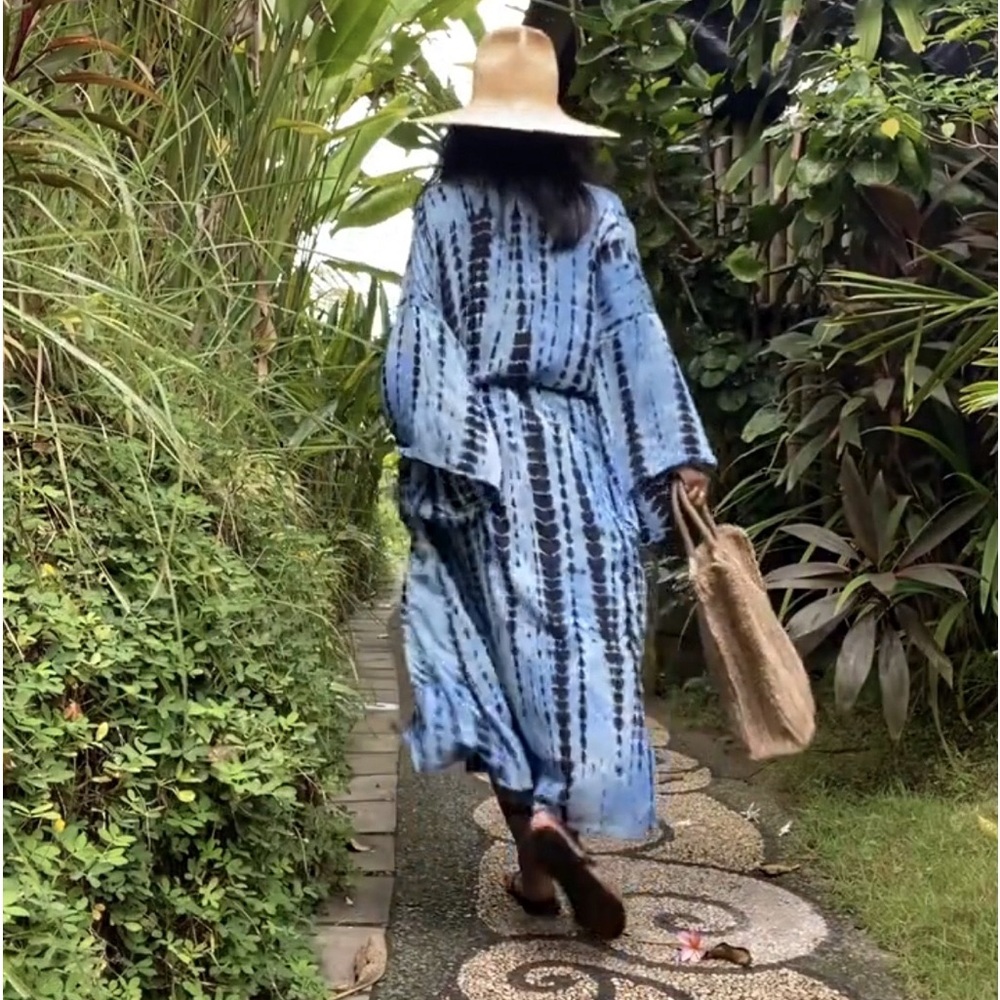 Passion Blue Kimono Cover Up - Picture 3 of 5